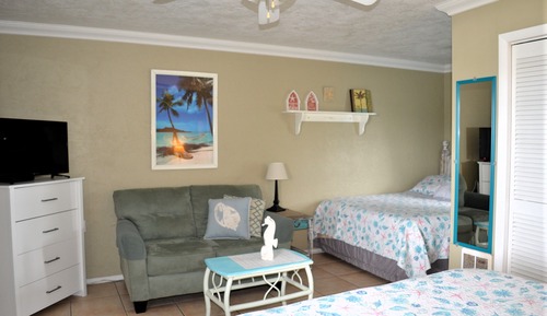 Classic Double Room, 2 Double Beds, Refrigerator & Microwave