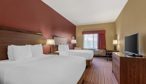 Standard Room, 2 Queen Beds, Non Smoking, Refrigerator & Microwave (Shower Only)