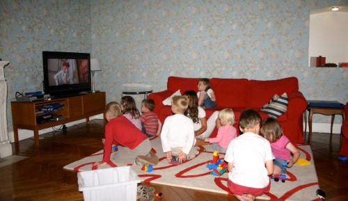 Family Room with Bathroom