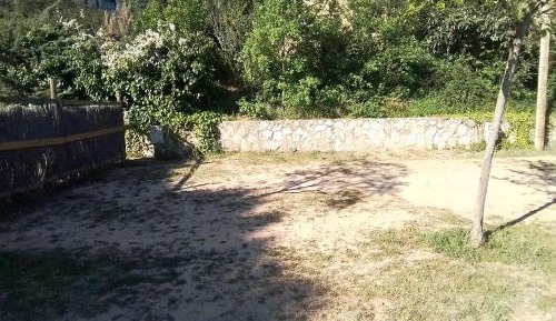 Empty lot without tent or caravan