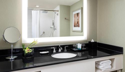 One-Bedroom Executive Suite with City View and Adapted Tub - Mobility Accessible