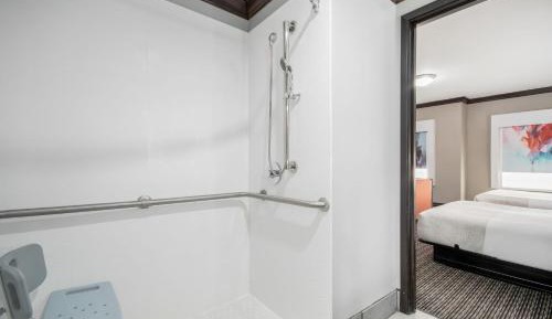 Queen Room with Two Queen Beds and Sofa Bed - Mobility Accessible - Roll-In Shower - Non-Smoking