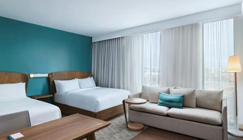 Studio with Two Queen Beds and City View