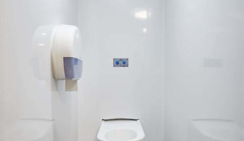 Break Room with Shared Bathroom and Toilet