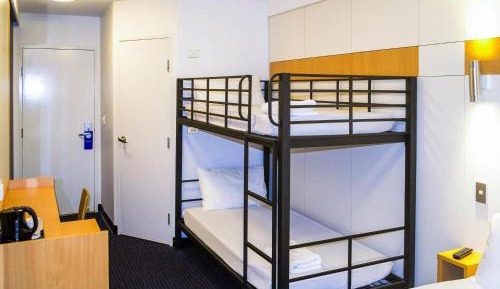 Standard Family Room with One Queen and Double Deck Bunk Beds