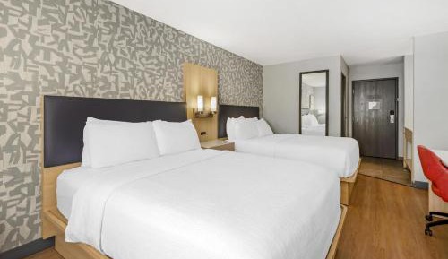 Pet Friendly Room with Two Queen Beds and Walk-In Shower - Non-Smoking