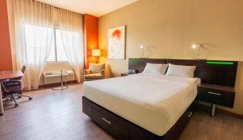 Trendy Intimacy 1 queen-size bed—Fireplace