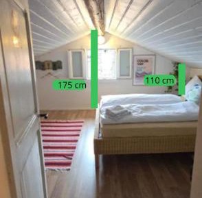 Economy Double Room with Low Ceiling