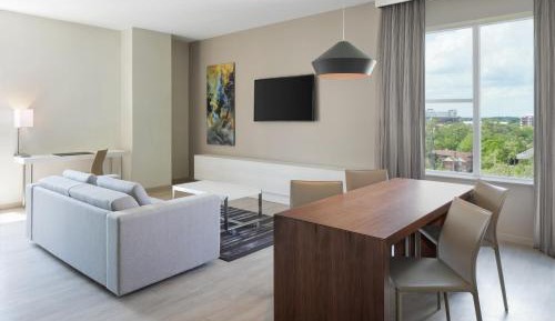 One-Bedroom King Suite with Campus View and Sofa Bed