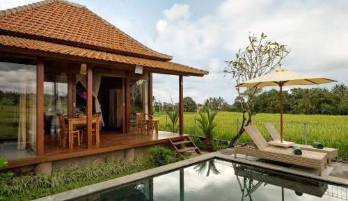 One-Bedroom Villa with Rice Field View