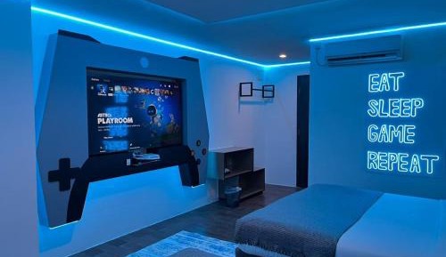 Family Game Room with PS5