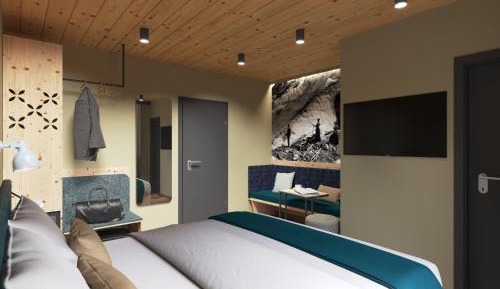 Budget Double Room with Balcony and Village View