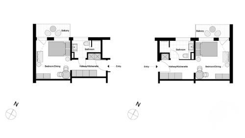 Studio with Terrace