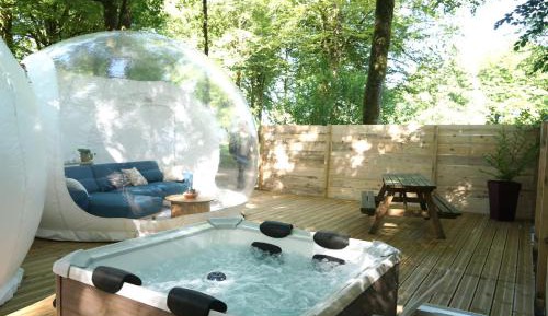 Starry bubble with private Nordic bath
