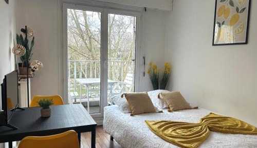 Studio with Balcony