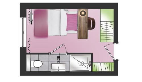 Single Room - Courtyard Side