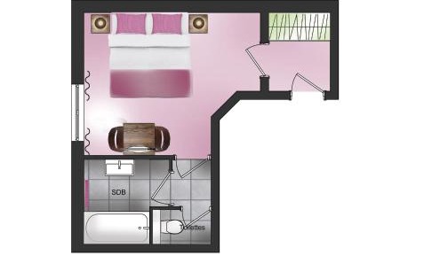 Double Room - Courtyard Side