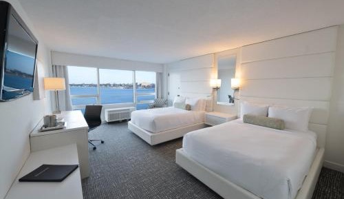 Double Room with Two Double Beds and River View