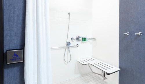 Studio King Suite with Sofa Bed - Mobility Accessible with Roll-In Shower