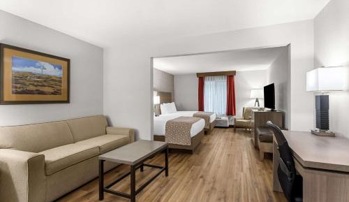 Double Suite with Two Double Beds with Sofa Bed