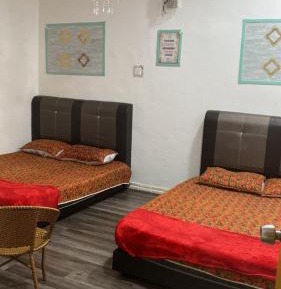 Family Room with Shared Bathroom