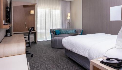King Room with Roll-In Shower and Sofa Bed - Mobility Access