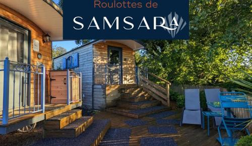 Wooden Caravan with Park View