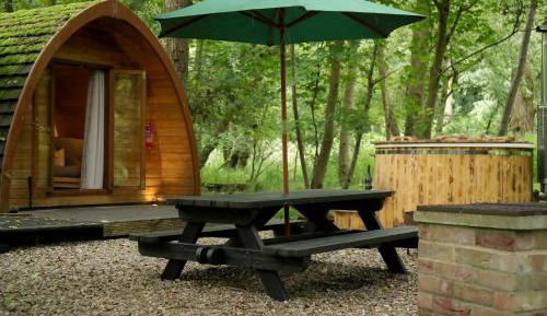 Mega Pod with a woodfired hot tub 
