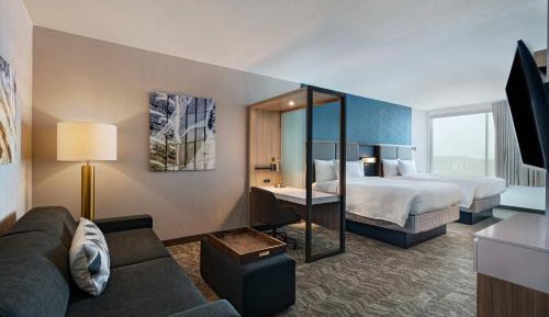 Queen Suite with Two Queen Beds and Trundle Sofa