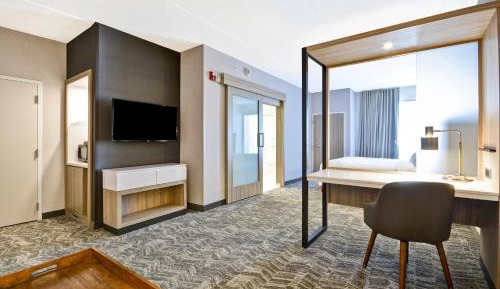 King Suite with Roll-In Shower and Trundle Sofa - Mobility Access