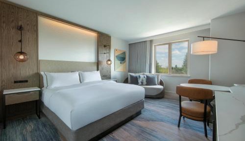 Guest room, 1 King Hearing Accessible 