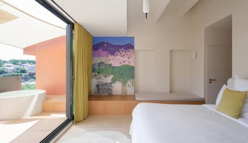 Albères - Double Room with Terrace and Outdoor Bathtub - Mountain View 