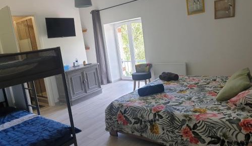 Family Room with Bathroom