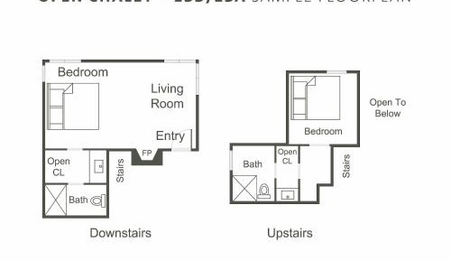 Open Chalet – 2 Bedroom, 2 Bathroom