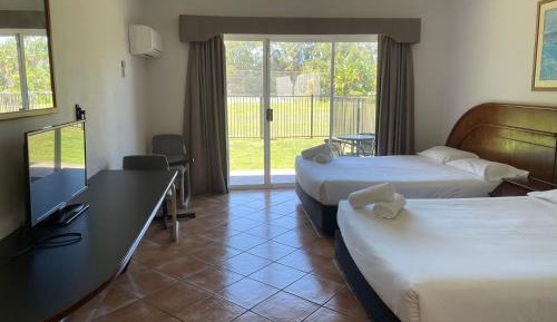 A Pet Friendly Room With Two Queen Beds