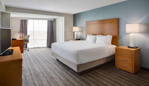 One-Bedroom Specialty King Suite with Roll-In Shower and Balcony - Disability Access