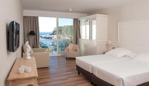 Double or Twin Room with terrace and sea view (2 Adults + 1 Child)