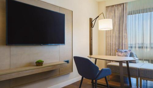 Traditional Room with Two Double Beds and Roll-in Shower - Mobility and Hearing Accessible