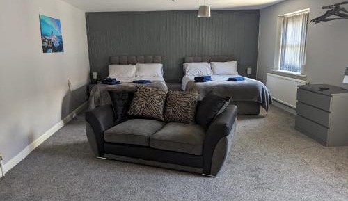 Family Room with Shared Bathroom