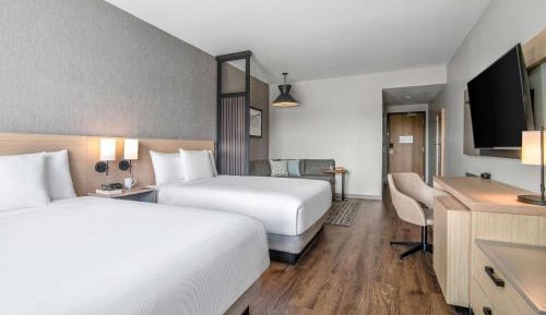 Queen Room with Two Queen Beds, Sofa Bed and Roll-in Shower - Disability Access