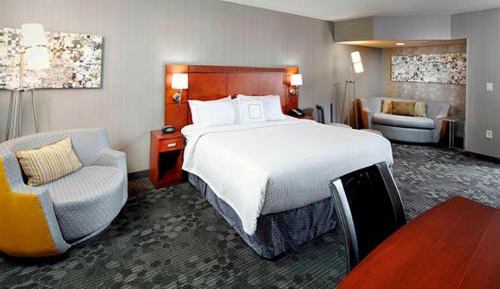 King Room with Sofa Bed and Roll-in Shower - Mobility and Hearing Accessible