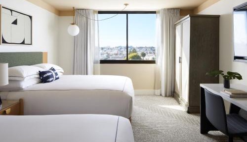 Essential Queen Room with Two Queen Beds and City View