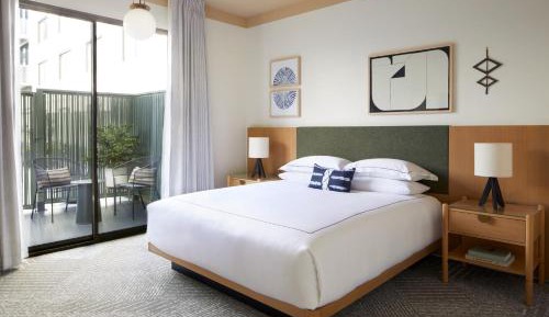 King Room with Mobility Accessible Tub and Semi Private Patio