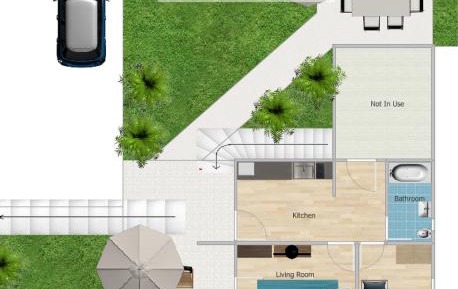 Apartment with Garden View