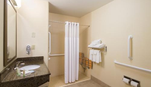 Queen Studio with Roll-In Shower - Non-Smoking