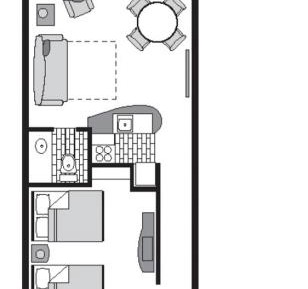 Deluxe Oceanfront Efficiency Room - 4th Floor