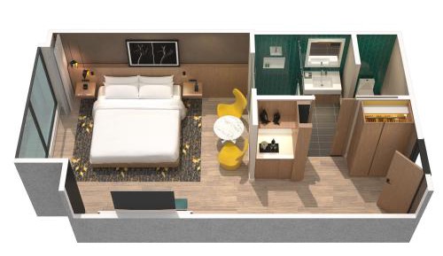 Guest  room with 1 King