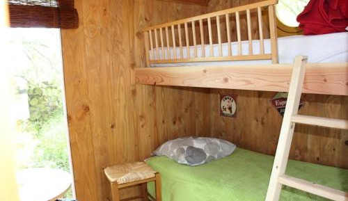 Wooden Caravan with Shared Bathroom