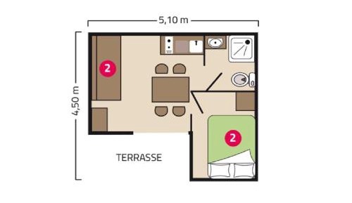 Chalet 2-4 personnes
