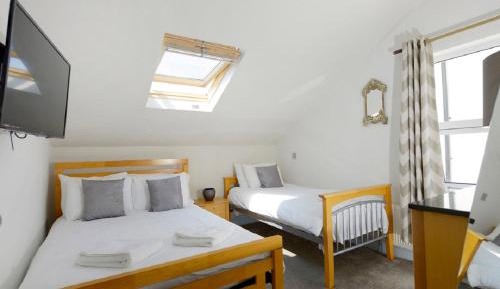 Family Room with Shared Bathroom